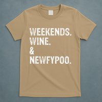 Weekends Wine And Newfypoo Funny Newfypoo Dog T-Shirt
