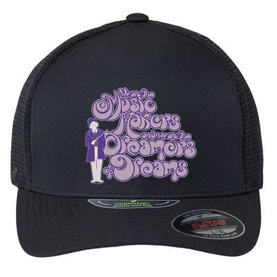 W.I.L.L.Y W.O.N.K.A And The Chocolate Factory Music Makers Gum Font Flexfit Unipanel Trucker Cap