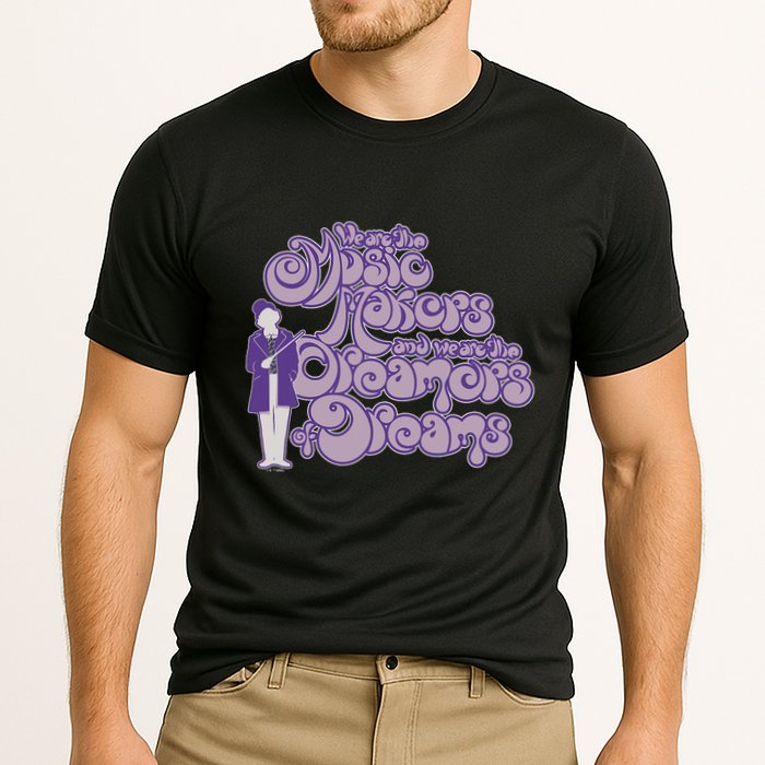 W.I.L.L.Y W.O.N.K.A And The Chocolate Factory Music Makers Gum Font Performance Shirt