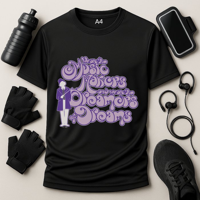 W.I.L.L.Y W.O.N.K.A And The Chocolate Factory Music Makers Gum Font Performance Shirt