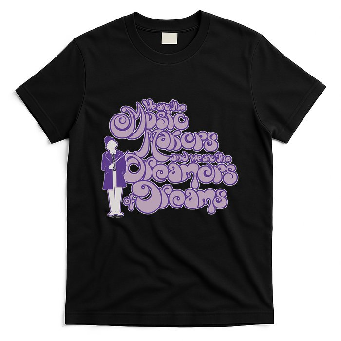 W.I.L.L.Y W.O.N.K.A And The Chocolate Factory Music Makers Gum Font T-Shirt