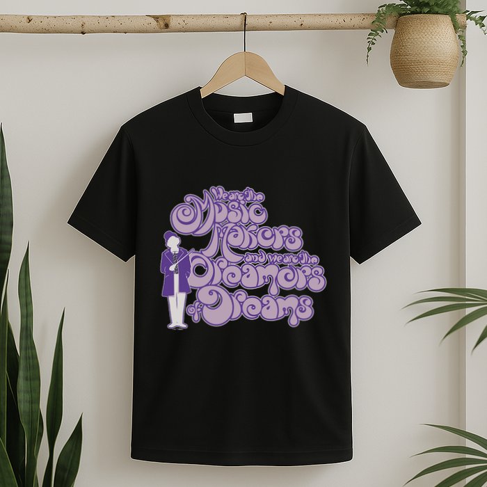 W.I.L.L.Y W.O.N.K.A And The Chocolate Factory Music Makers Gum Font T-Shirt