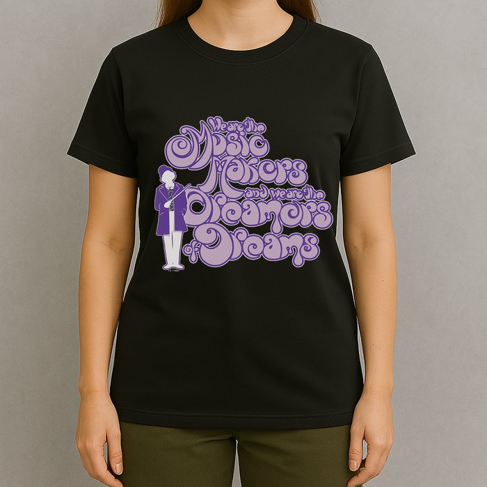 W.I.L.L.Y W.O.N.K.A And The Chocolate Factory Music Makers Gum Font T-Shirt