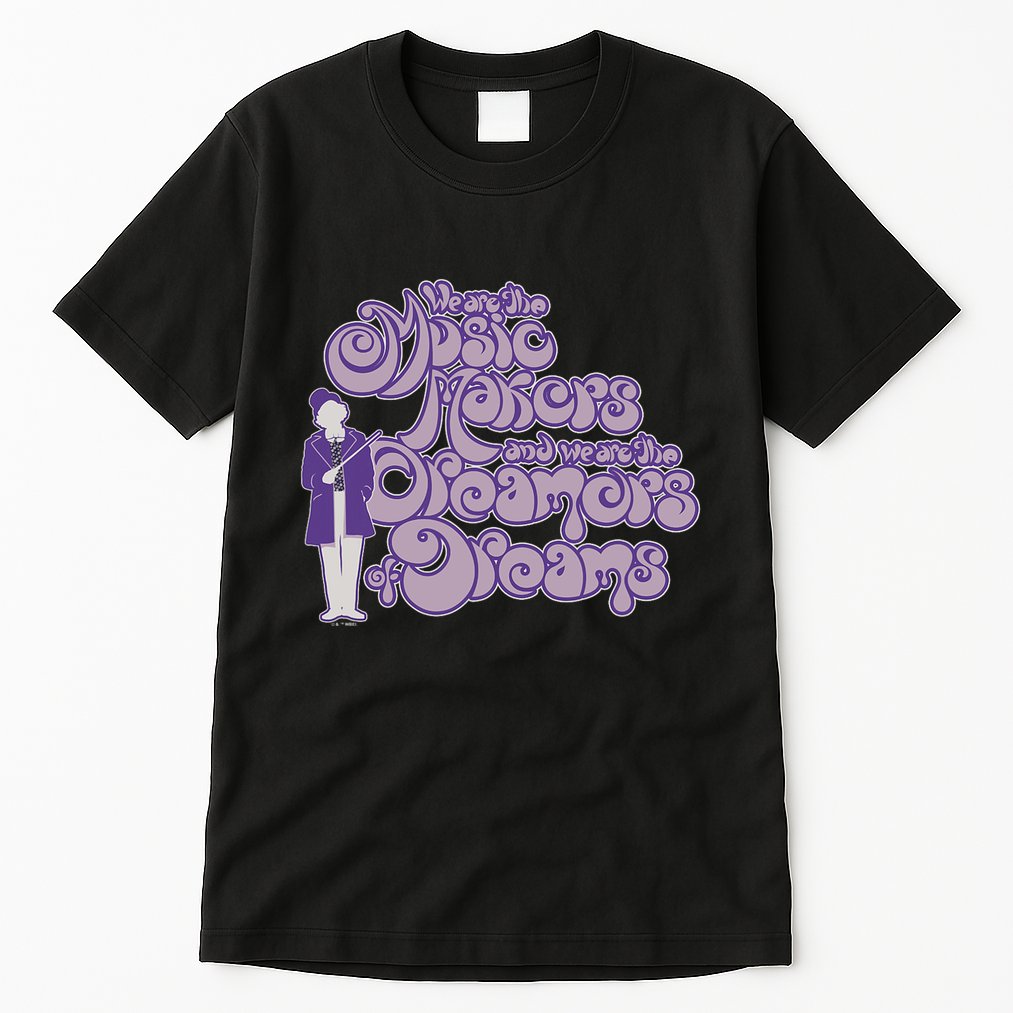 W.I.L.L.Y W.O.N.K.A And The Chocolate Factory Music Makers Gum Font Tall T-Shirt
