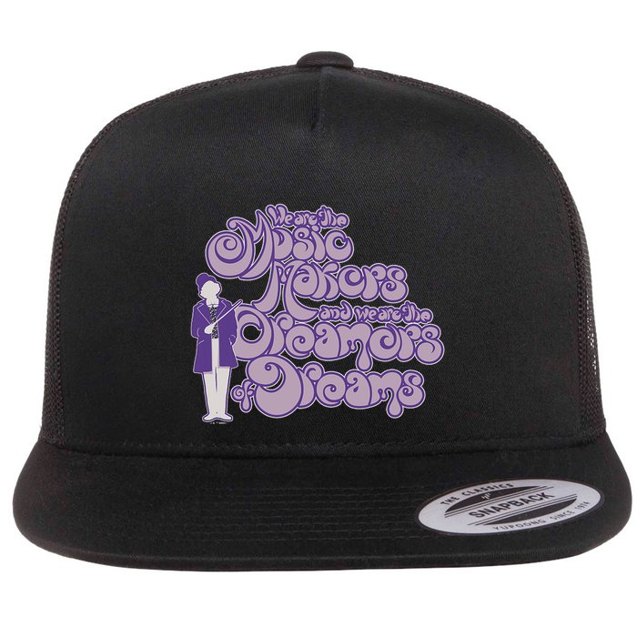 W.I.L.L.Y W.O.N.K.A And The Chocolate Factory Music Makers Gum Font Flatbill Hat