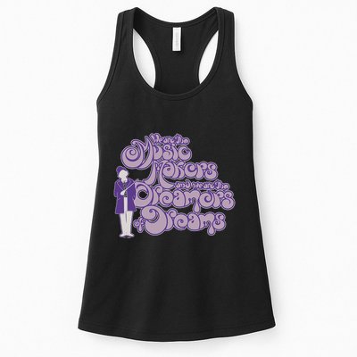 W.I.L.L.Y W.O.N.K.A And The Chocolate Factory Music Makers Gum Font Womens Tank Top