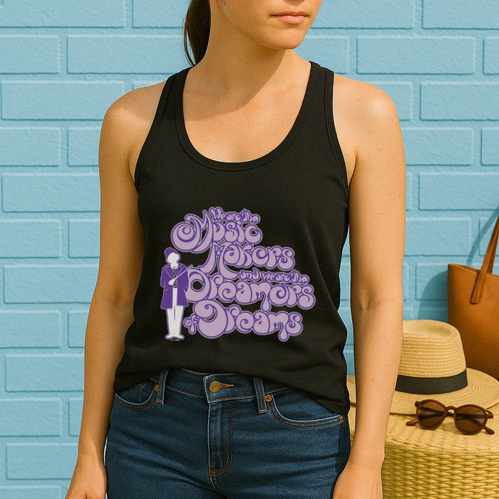 W.I.L.L.Y W.O.N.K.A And The Chocolate Factory Music Makers Gum Font Womens Tank Top