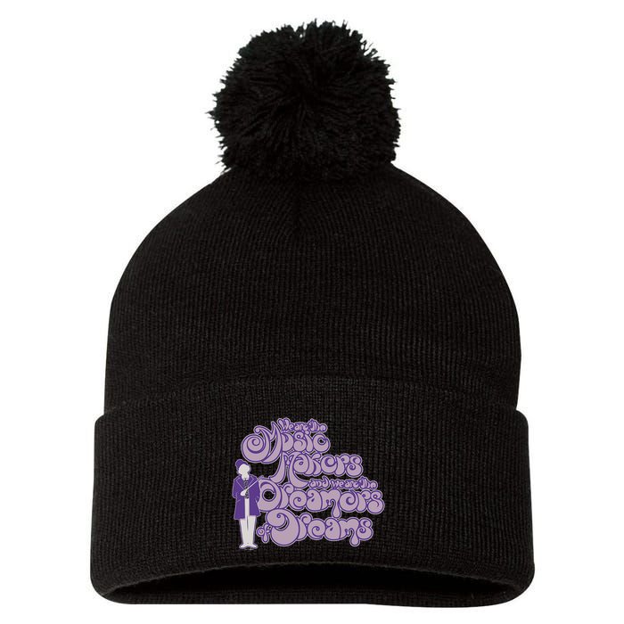 W.I.L.L.Y W.O.N.K.A And The Chocolate Factory Music Makers Gum Font Pom Pom 12in Knit Beanie