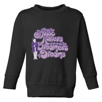 W.I.L.L.Y W.O.N.K.A And The Chocolate Factory Music Makers Gum Font Toddler Sweatshirt