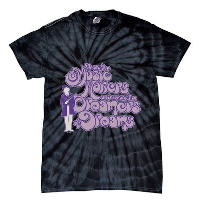 W.I.L.L.Y W.O.N.K.A And The Chocolate Factory Music Makers Gum Font Tie-Dye T-Shirt