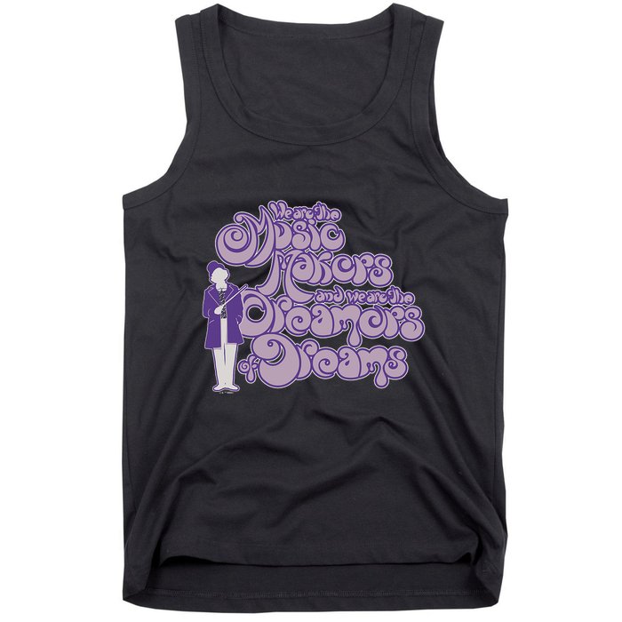W.I.L.L.Y W.O.N.K.A And The Chocolate Factory Music Makers Gum Font Tank Top