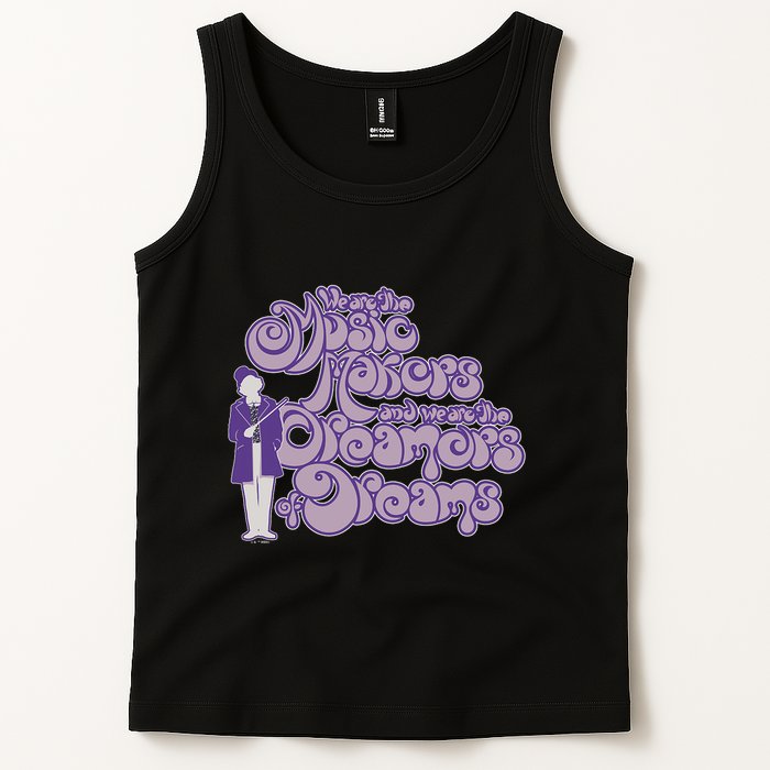 W.I.L.L.Y W.O.N.K.A And The Chocolate Factory Music Makers Gum Font Tank Top