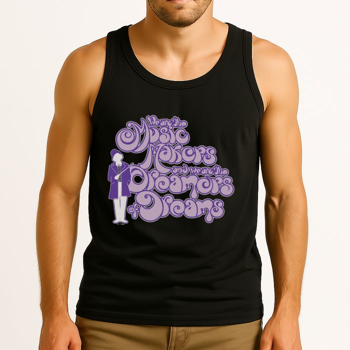 W.I.L.L.Y W.O.N.K.A And The Chocolate Factory Music Makers Gum Font Tank Top