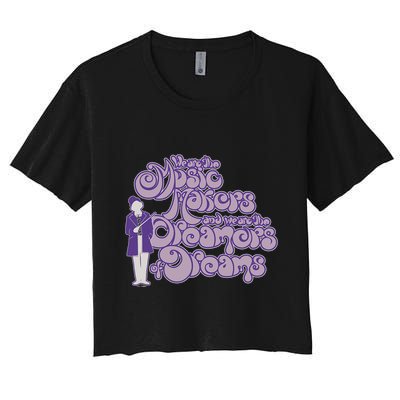 W.I.L.L.Y W.O.N.K.A And The Chocolate Factory Music Makers Gum Font Crop Top