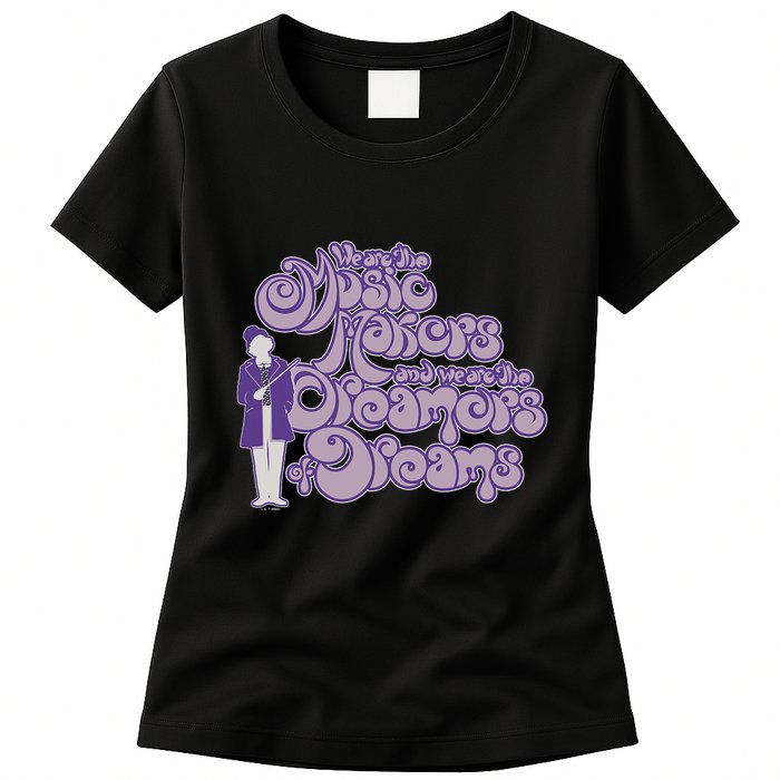 W.I.L.L.Y W.O.N.K.A And The Chocolate Factory Music Makers Gum Font Womens T-Shirt