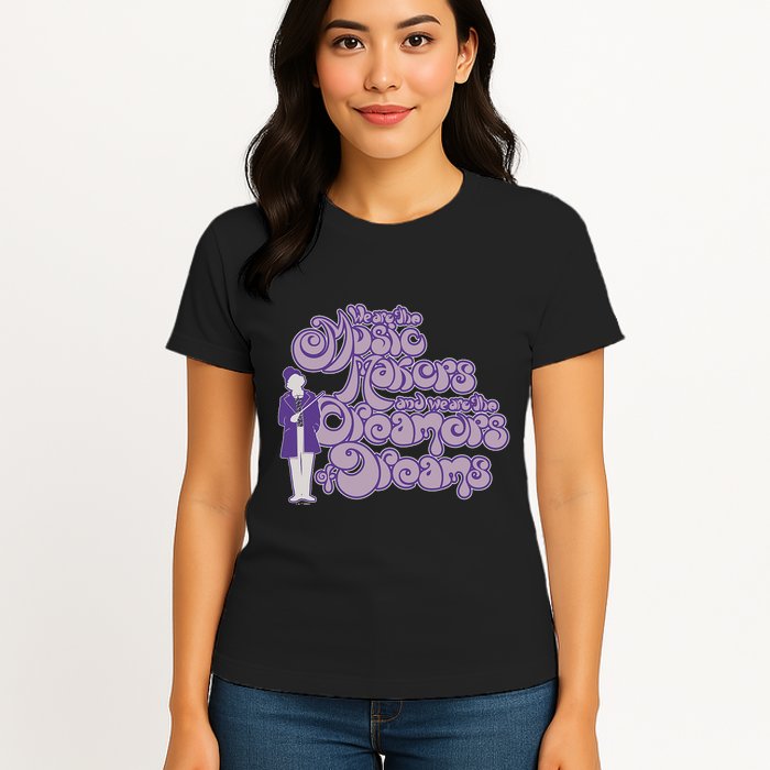 W.I.L.L.Y W.O.N.K.A And The Chocolate Factory Music Makers Gum Font Womens T-Shirt