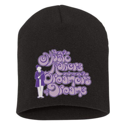 W.I.L.L.Y W.O.N.K.A And The Chocolate Factory Music Makers Gum Font Short Acrylic Beanie