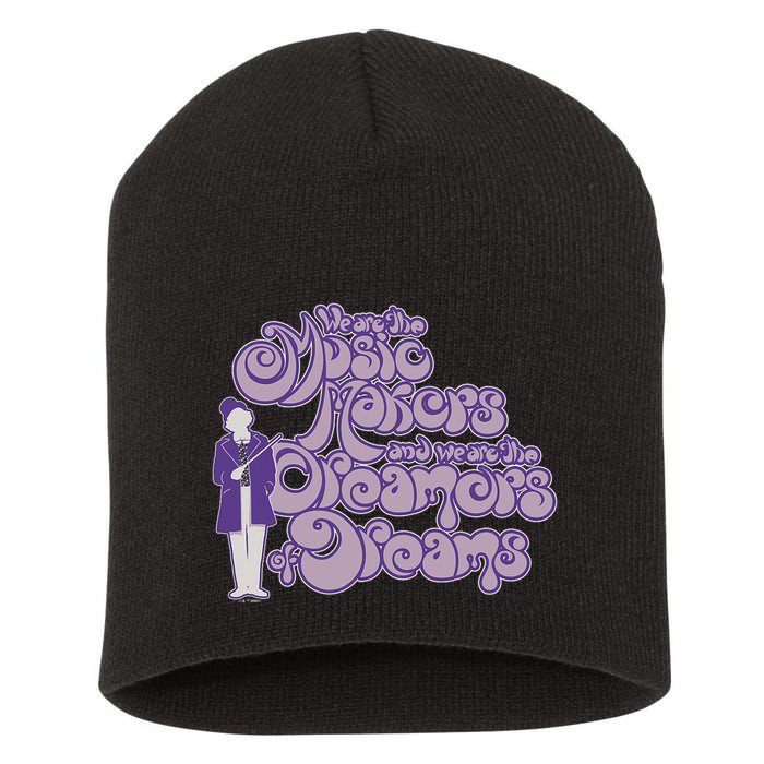 W.I.L.L.Y W.O.N.K.A And The Chocolate Factory Music Makers Gum Font Short Acrylic Beanie