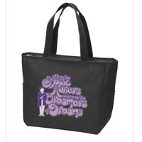 W.I.L.L.Y W.O.N.K.A And The Chocolate Factory Music Makers Gum Font Zip Tote Bag
