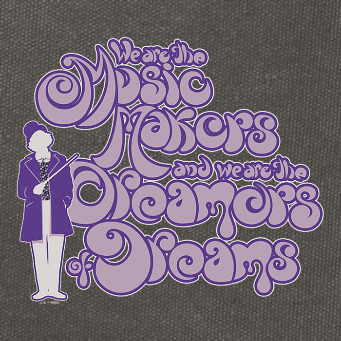 W.I.L.L.Y W.O.N.K.A And The Chocolate Factory Music Makers Gum Font Cotton Canvas Backpack