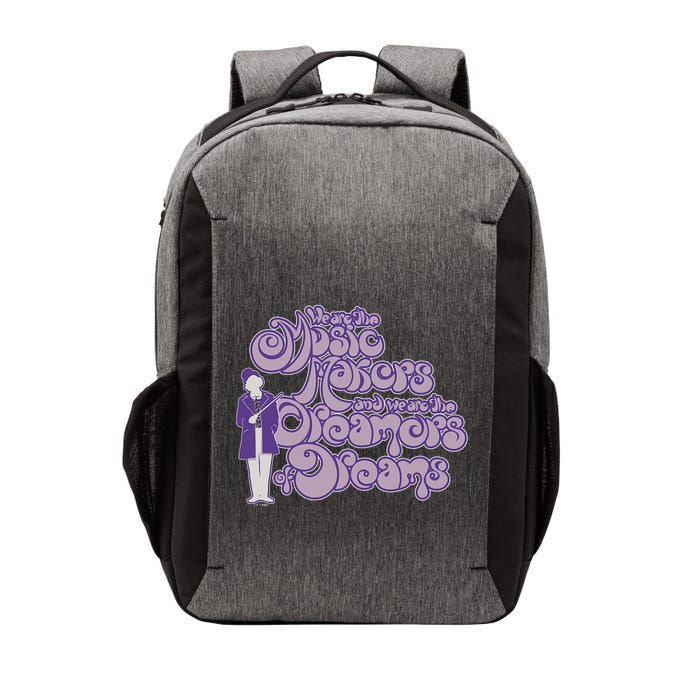 W.I.L.L.Y W.O.N.K.A And The Chocolate Factory Music Makers Gum Font Vector Backpack