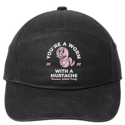 Worm With A Mustache James Tom Ariana Reality 7-Panel Snapback Hat