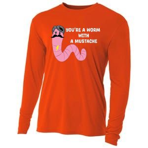 Worm With A Mustache James Tom Ariana Reality Cooling Performance Long Sleeve Crew