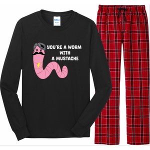 Worm With A Mustache James Tom Ariana Reality Long Sleeve Pajama Set