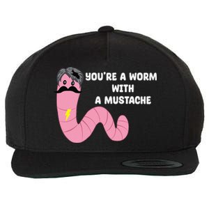 Worm With A Mustache James Tom Ariana Reality Wool Snapback Cap