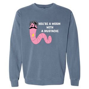 Worm With A Mustache James Tom Ariana Reality Garment-Dyed Sweatshirt