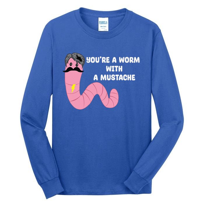 Worm With A Mustache James Tom Ariana Reality Tall Long Sleeve T-Shirt