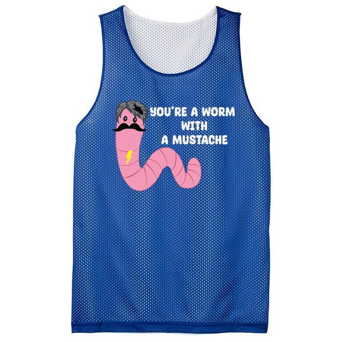 Worm With A Mustache James Tom Ariana Reality Mesh Reversible Basketball Jersey Tank