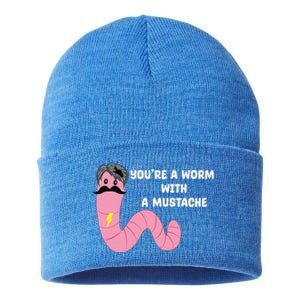 Worm With A Mustache James Tom Ariana Reality Sustainable Knit Beanie