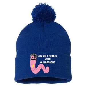 Worm With A Mustache James Tom Ariana Reality Pom Pom 12in Knit Beanie