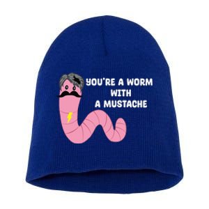 Worm With A Mustache James Tom Ariana Reality Short Acrylic Beanie