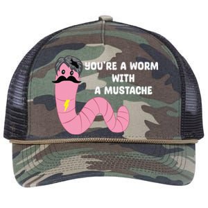 Worm With A Mustache James Tom Ariana Reality Retro Rope Trucker Hat Cap