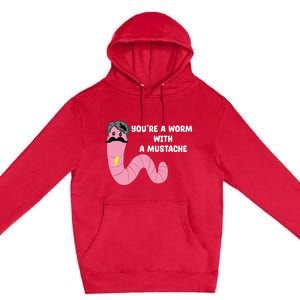 Worm With A Mustache James Tom Ariana Reality Premium Pullover Hoodie