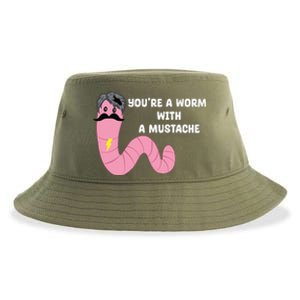 Worm With A Mustache James Tom Ariana Reality Sustainable Bucket Hat