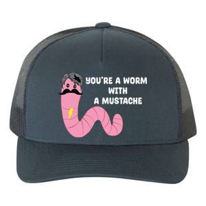 Worm With A Mustache James Tom Ariana Reality Yupoong Adult 5-Panel Trucker Hat