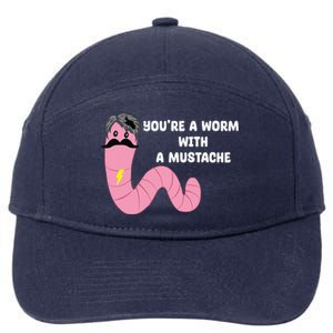 Worm With A Mustache James Tom Ariana Reality 7-Panel Snapback Hat