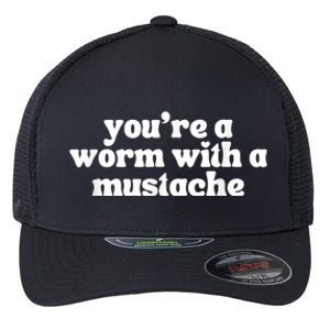 Worm With A Mustache James Tom Ariana Reality Flexfit Unipanel Trucker Cap