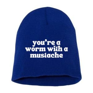 Worm With A Mustache James Tom Ariana Reality Short Acrylic Beanie