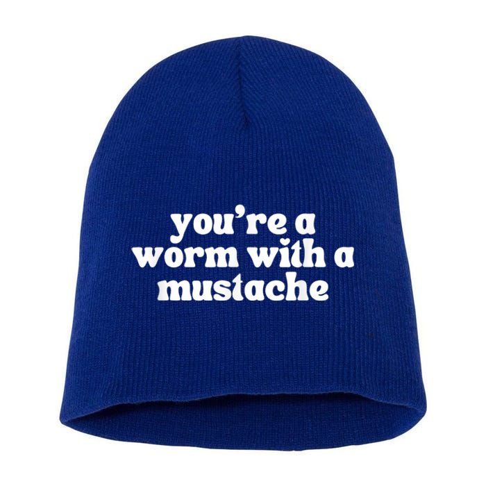 Worm With A Mustache James Tom Ariana Reality Short Acrylic Beanie