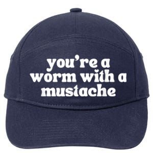 Worm With A Mustache James Tom Ariana Reality 7-Panel Snapback Hat