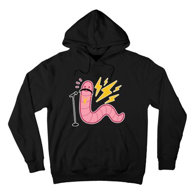 Worm With A Mustach Pump Rules Hoodie