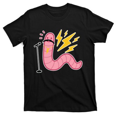 Worm With A Mustach Pump Rules T-Shirt