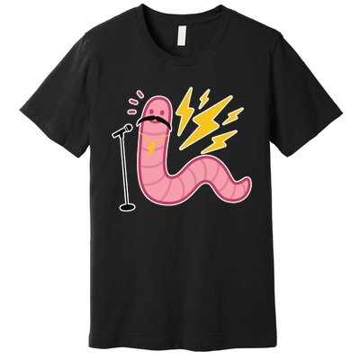 Worm With A Mustach Pump Rules Premium T-Shirt