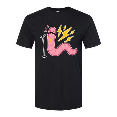 Worm With A Mustach Pump Rules Softstyle® CVC T-Shirt