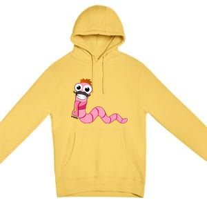 Worm With A Mustache James Tom Ariana Reality Premium Pullover Hoodie