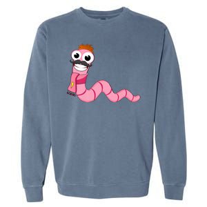 Worm With A Mustache James Tom Ariana Reality Garment-Dyed Sweatshirt